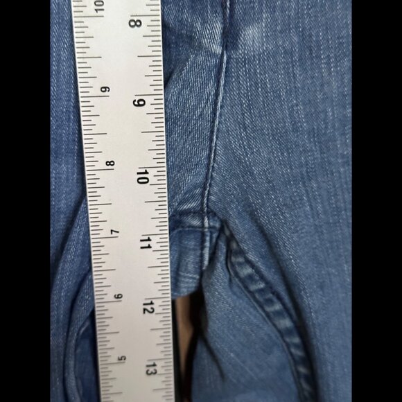 Liefsdottir Jeans 30 Womens Blue Bootcut High Rise Denim Front Pocket - Picture 4 of 8